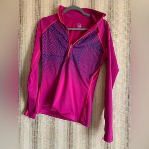 Nike Pro Women’s Hoodie Jacket Coat Sweater Top Size M Pink Athletic Wear